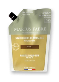 Marius Fabre Sandelholz 1L Flüssigseife Öko-Nachfüllung